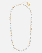 Load image into Gallery viewer, AQUAMARINE CONFETTI 14K GOLD FILLED SPRINKLED NECKLACE