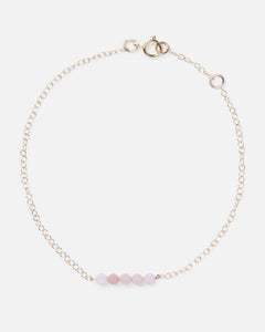 PINK OPAL CLUSTER 14K GOLD FILLED BRACELET