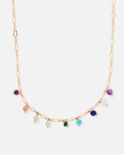 Load image into Gallery viewer, RAINBOW OLIVIA 14K GOLD FILLED FANCY CHAIN NECKLACE