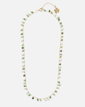 Load image into Gallery viewer, GREEN OPAL CONFETTI 14K GOLD FILLED SPRINKLED NECKLACE