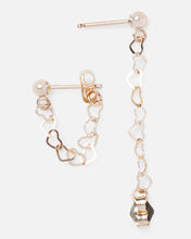 Load image into Gallery viewer, HEARTS 14K GOLD FILLED HUGGIE EARRINGS