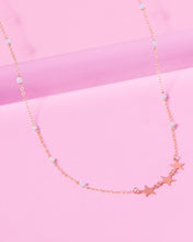 Load image into Gallery viewer, BLUE LACE AGATE SHOOTING STAR 14K GOLD FILLED NECKLACE