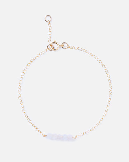 MORGANITE CLUSTER 14K GOLD FILLED BRACELET