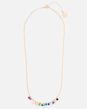 Load image into Gallery viewer, RAINBOW ELLA 14K GOLD FILLED PAPERCLIP CHAIN NECKLACE