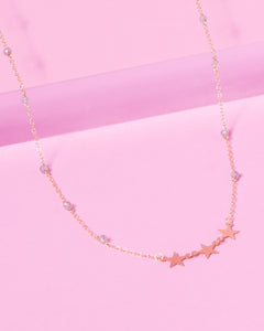 LABRADORITE SHOOTING STAR 14K GOLD FILLED NECKLACE