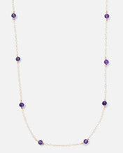 Load image into Gallery viewer, AMETHYST KATHY 14K GOLD FILLED NECKLACE
