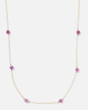 Load image into Gallery viewer, RHODONITE KATHY 14K GOLD FILLED NECKLACE