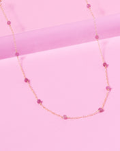 Load image into Gallery viewer, RHODONITE KATHY 14K GOLD FILLED NECKLACE