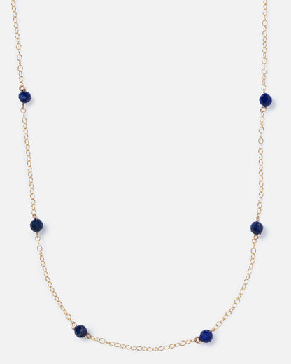 LAPIS KATHY 14K GOLD FILLED NECKLACE