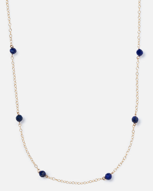 LAPIS KATHY 14K GOLD FILLED NECKLACE