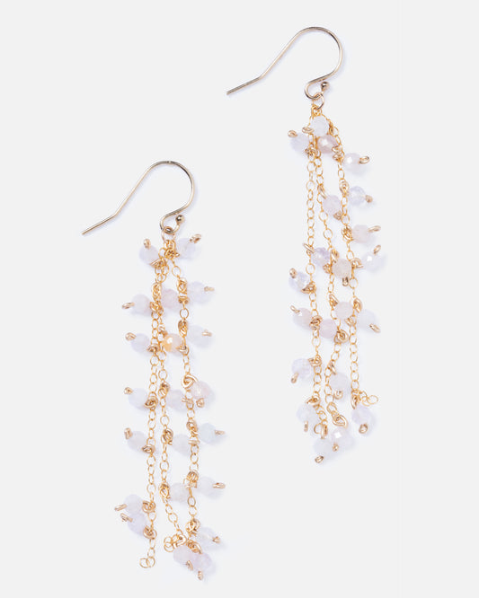 MORGANITE ALEX 14K GOLD FILLED EARRINGS