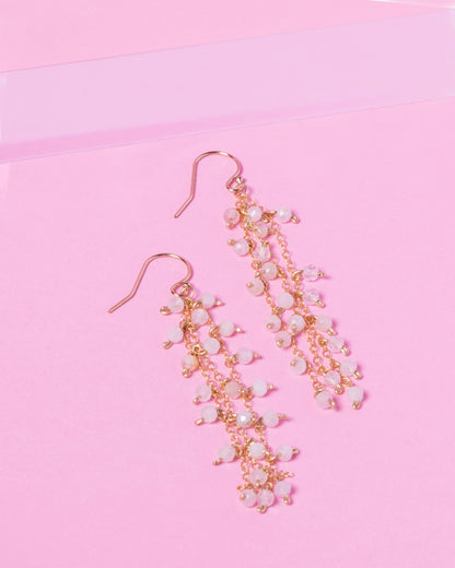 MORGANITE ALEX 14K GOLD FILLED EARRINGS