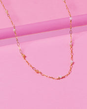 Load image into Gallery viewer, PINK OPAL BEADED 14K GOLD FILLED FANCY CHAIN