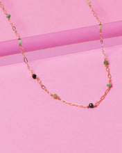 Load image into Gallery viewer, GREEN OPAL BEADED 14K GOLD FILLED FANCY CHAIN