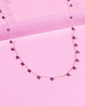 Load image into Gallery viewer, AMETHYST SPRINKLES 14K GOLD FILLED NECKLACE