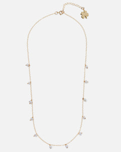 14k Gold Filled Pearl Gemstone Necklace