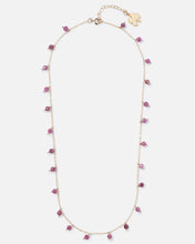 Load image into Gallery viewer, RHODONITE SPRINKLES 14K GOLD FILLED NECKLACE