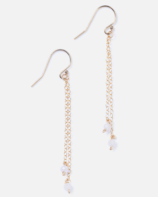 MORGANITE ARIANA 14K GOLD FILLED EARRINGS