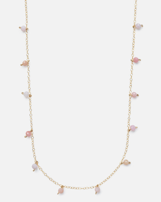 PINK OPAL DAINTY 14K GOLD FILLED NECKLACE