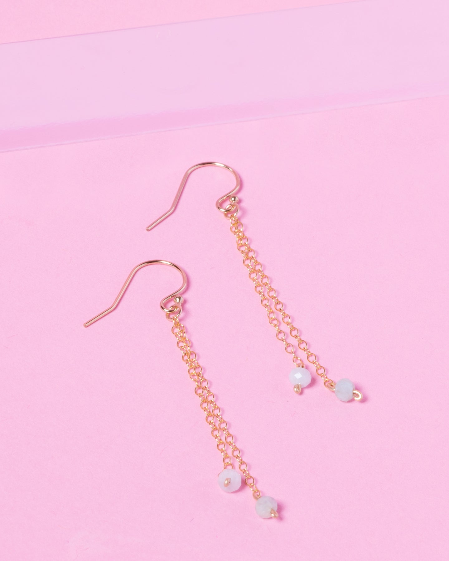 BLUE BERYL ARIANA 14K GOLD FILLED EARRINGS
