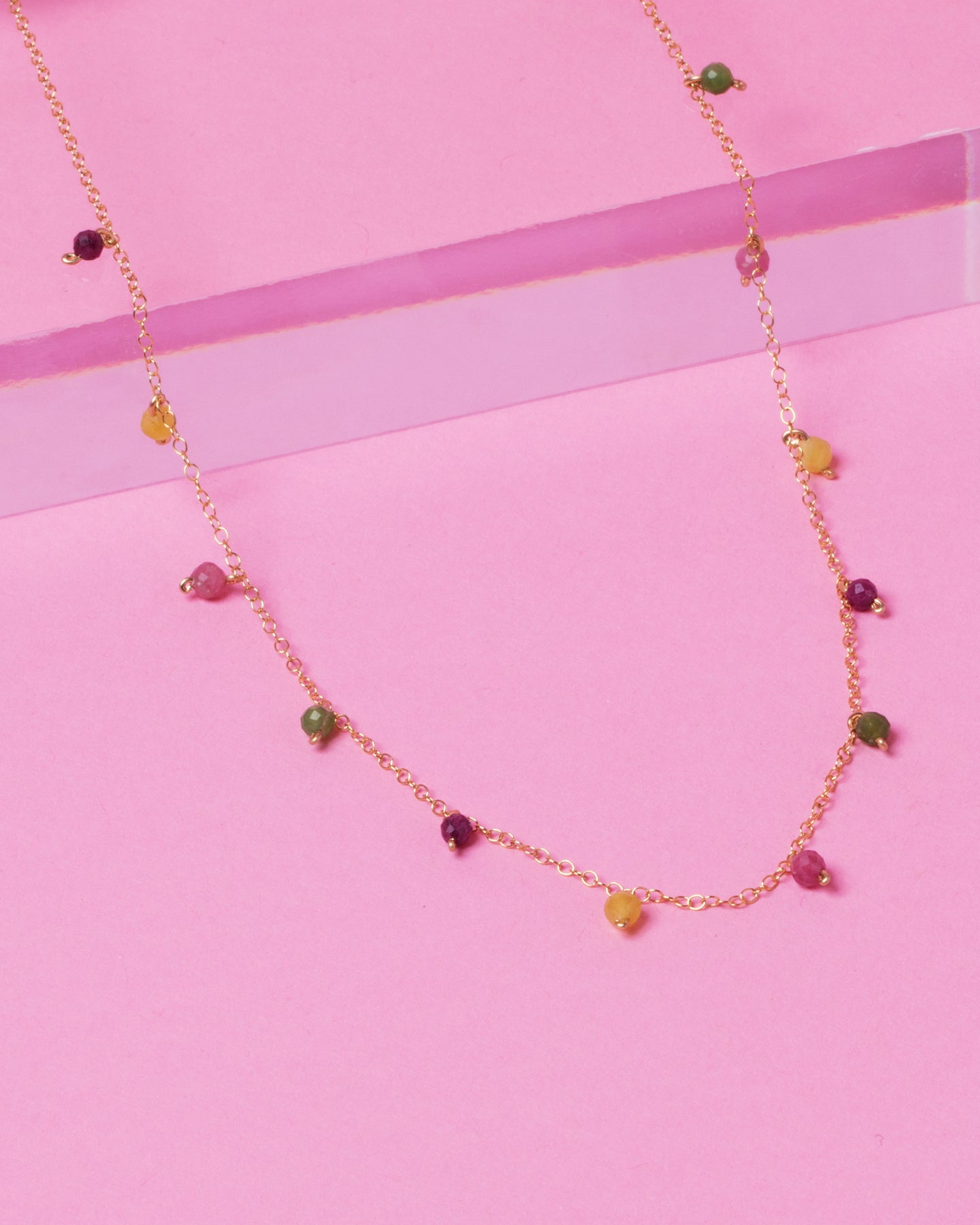 JUICY FRUIT DAINTY 14K GOLD FILLED NECKLACE