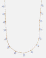 Load image into Gallery viewer, BLUE LACE AGATE SPRINKLES 14K GOLD FILLED NECKLACE