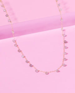 LABRADORITE SPRINKLES 14K GOLD FILLED NECKLACE