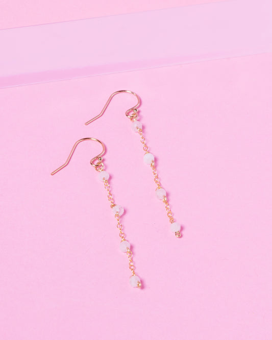 MORGANITE AURORA 14K GOLD FILLED EARRINGS