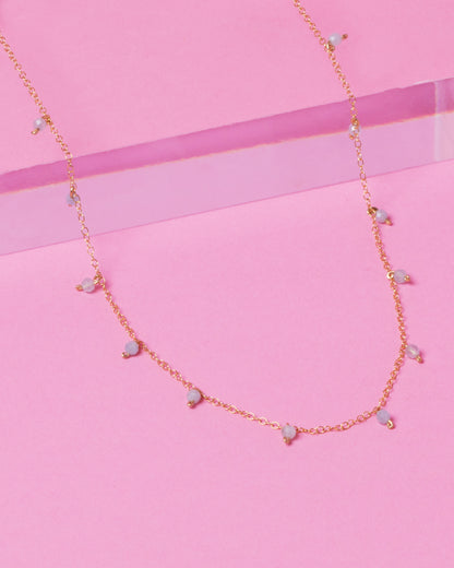 Aquamarine Gemstone dainty necklace