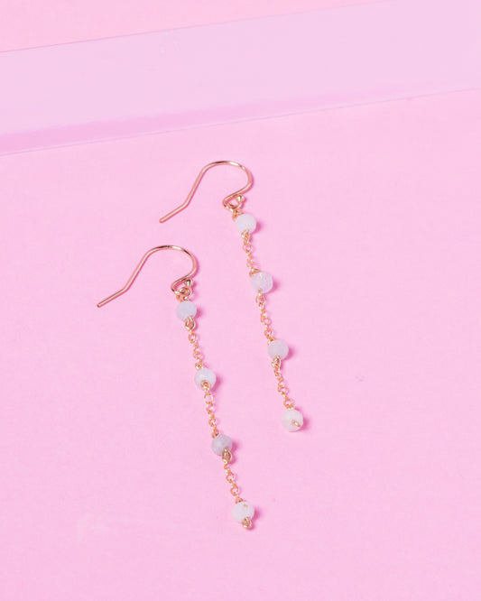 BLUE BERYL AURORA 14K GOLD FILLED EARRINGS