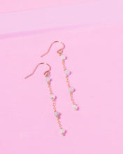 Load image into Gallery viewer, BLUE BERYL AURORA 14K GOLD FILLED EARRINGS