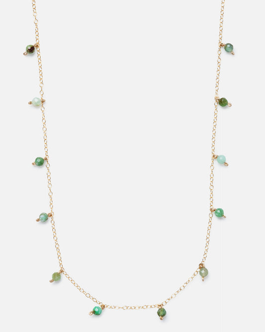 Green opal necklace