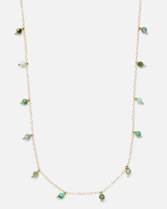 Green opal necklace