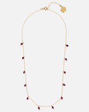 Load image into Gallery viewer, RUBY DAINTY 14K GOLD FILLED NECKLACE