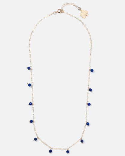 LAPIS DAINTY 14K GOLD FILLED NECKLACE
