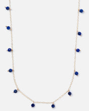 Load image into Gallery viewer, LAPIS DAINTY 14K GOLD FILLED NECKLACE