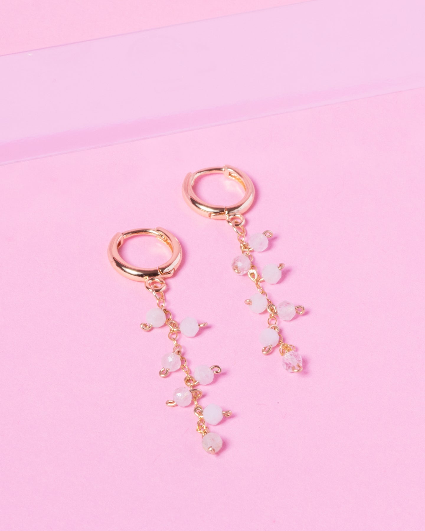 MORGANITE MACALA 14K GOLD FILLED DROP EARRINGS