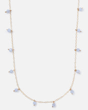 Load image into Gallery viewer, BLUE LACE AGATE DAINTY 14K GOLD FILLED NECKLACE