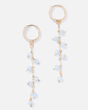 Load image into Gallery viewer, BLUE BERYL MACALA 14K GOLD FILLED DROP EARRINGS