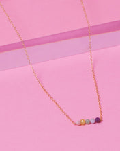 Load image into Gallery viewer, PASTEL CLUSTER 14K GOLD FILLED NECKLACE