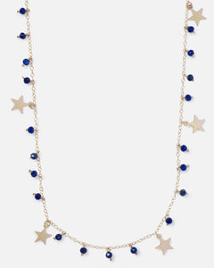 LAPIS MATILDA 14K GOLD FILLED STARS NECKLACE