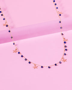 LAPIS MATILDA 14K GOLD FILLED STARS NECKLACE