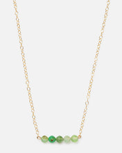 Load image into Gallery viewer, GREEN OPAL CLUSTER 14K GOLD FILLED NECKLACE