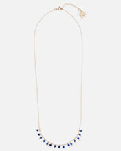 Load image into Gallery viewer, LAPIS ROBIN 14K GOLD FILLED DROP NECKLACE
