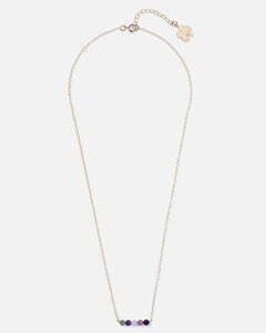 MIDNIGHT CLUSTER 14K GOLD FILLED NECKLACE