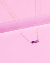 Load image into Gallery viewer, AMETHYST CLUSTER 14K GOLD FILLED NECKLACE