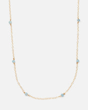 Load image into Gallery viewer, AQUAMARINE KATHY 14K GOLD FILLED NECKLACE