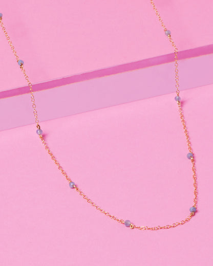 AQUAMARINE KATHY 14K GOLD FILLED NECKLACE