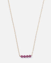 Load image into Gallery viewer, RHODONITE CLUSTER 14K GOLD FILLED NECKLACE