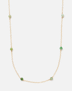 GREEN OPAL KATHY 14K GOLD FILLED NECKLACE